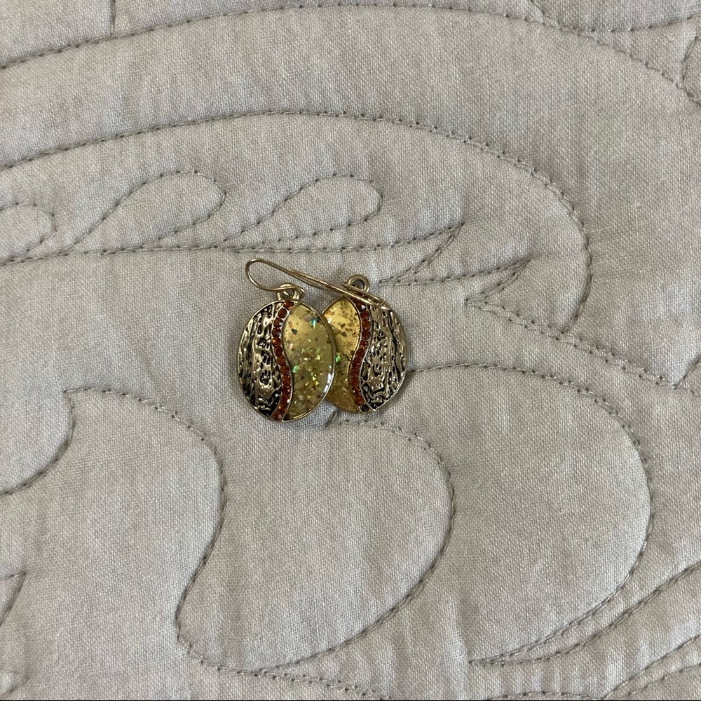 Yellow Costume jewelry earrings